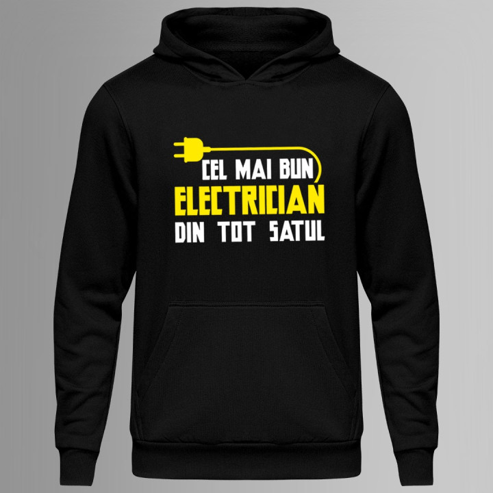Cel mai bun electrician din tot satul - bluză cu glugă pentru bărbați