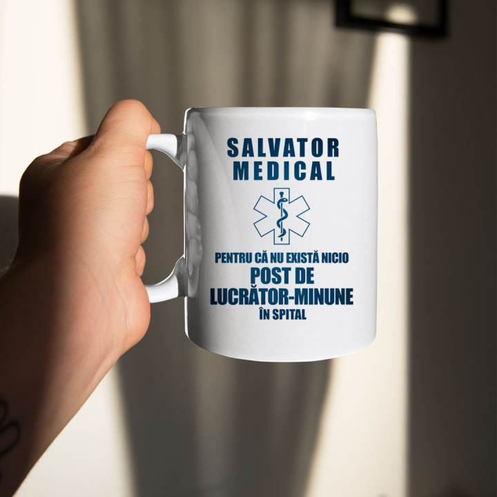 Salvator medical, pentru că nu există nicio post de lucrător-minune în spital  - cană