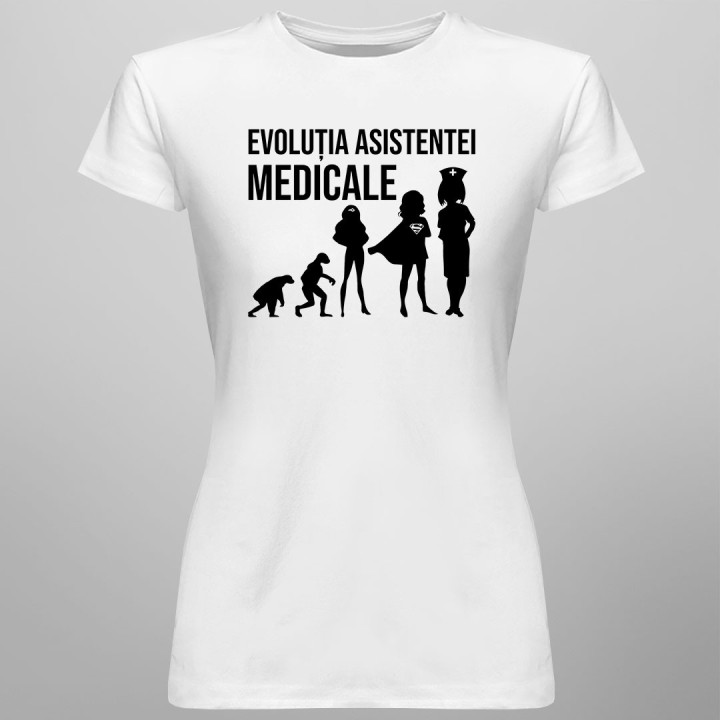 Evoluția asistentei medicale - T-shirt pentru femei
