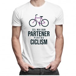 Cel mai bun partener pentru ciclism - tricou pentru bărbați
