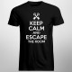 Keep calm and escape the room - T-shirt pentru bărbați cu imprimeu