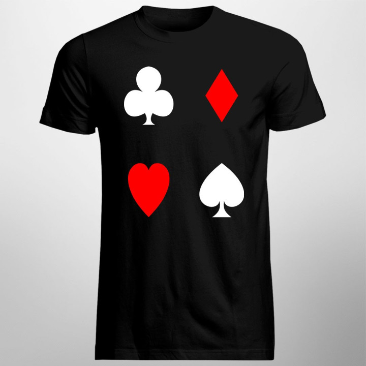 Playing Cards - trefl, pik, kier, karo - T-shirt pentru bărbați și femei