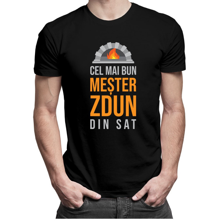 Cel mai bun meșter sobar din sat - T-shirt pentru bărbați