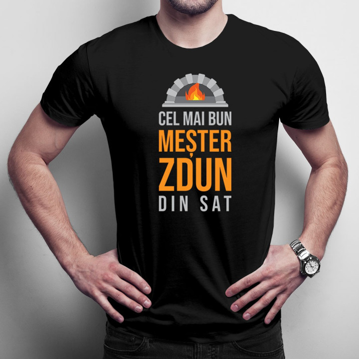 Cel mai bun meșter sobar din sat - T-shirt pentru bărbați