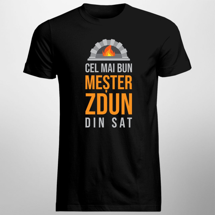 Cel mai bun meșter sobar din sat - T-shirt pentru bărbați