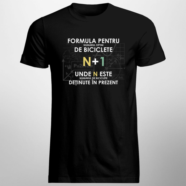 Formula pentru numărul optim de biciclete v.2 - T-shirt pentru bărbați