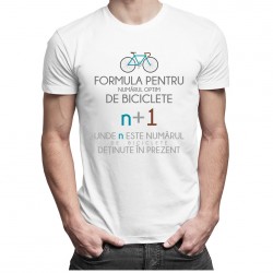Formula pentru numărul optim de biciclete - tricou pentru bărbați
