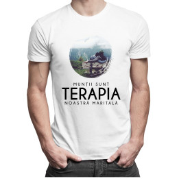 Munții sunt terapia noastră maritală - T-shirt pentru bărbați și femei