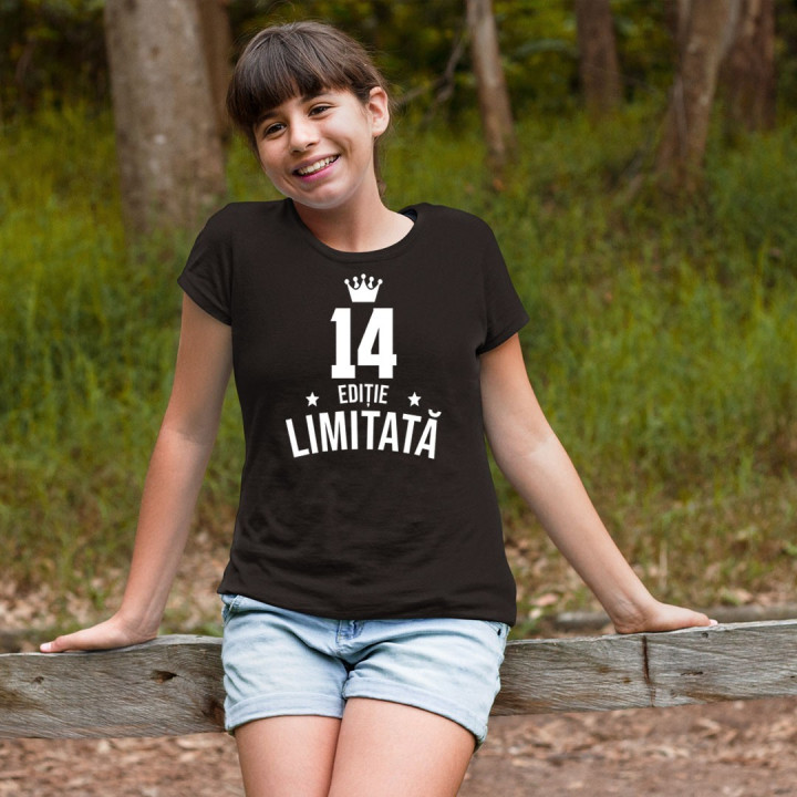 14 ani Ediție Limitată - Tricou pentru copii - un cadou de ziua ta