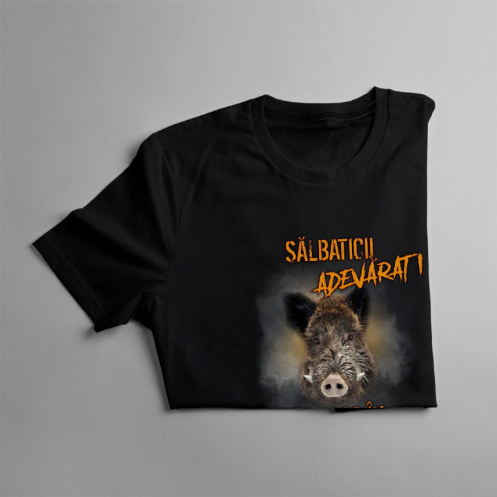 Sălbaticii adevăraţi se nasc în ianuarie - tricou bărbătesc cu imprimeu