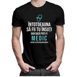 Întotdeauna să fii tu însuți, dar dacă poți fi medic, atunci fii întotdeauna medic - tricou pentru bărbați