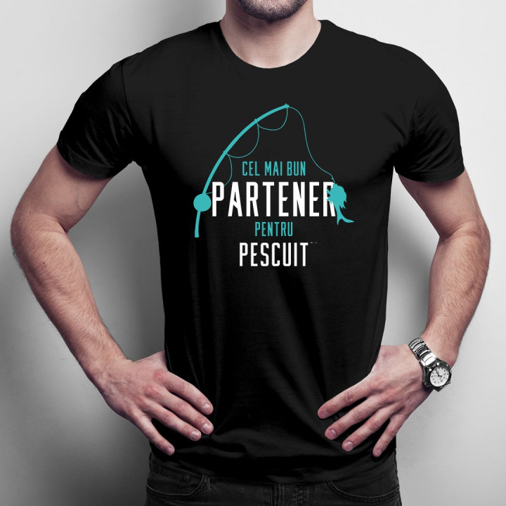 Cel mai bun partener pentru pescuit - T-shirt pentru bărbați