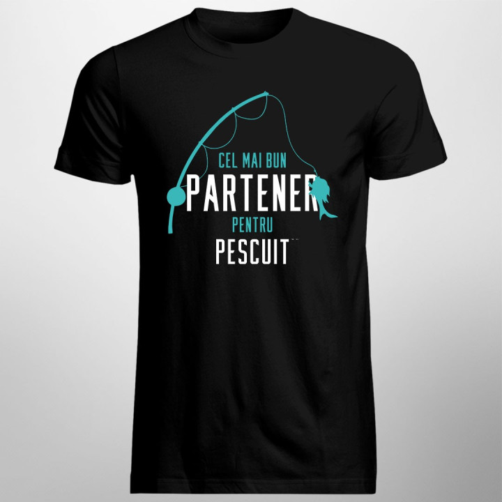 Cel mai bun partener pentru pescuit - T-shirt pentru bărbați