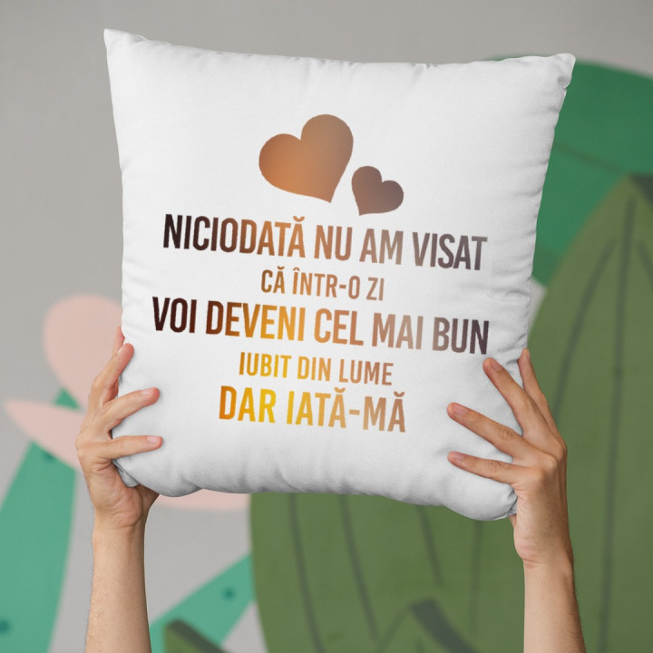 Niciodată nu am visat, că într-o zi voi deveni cel mai bun iubit din lume - perna