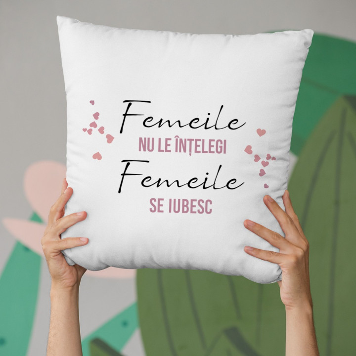 Femeile nu le înțelegi, femeile se iubesc - perna