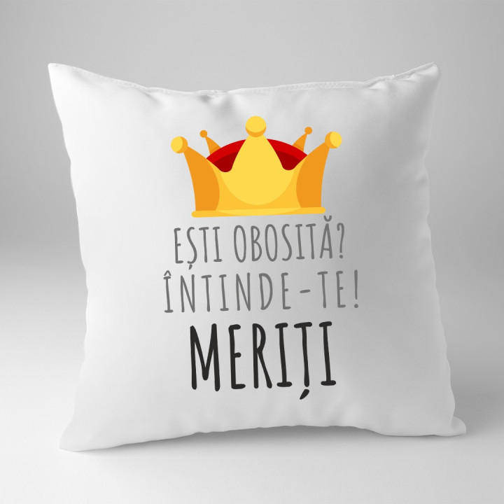 Ești obosită? Întinde-te! Meriți - perna