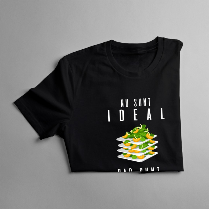 Nu sunt ideal dar sunt chelner - T-shirt pentru bărbați