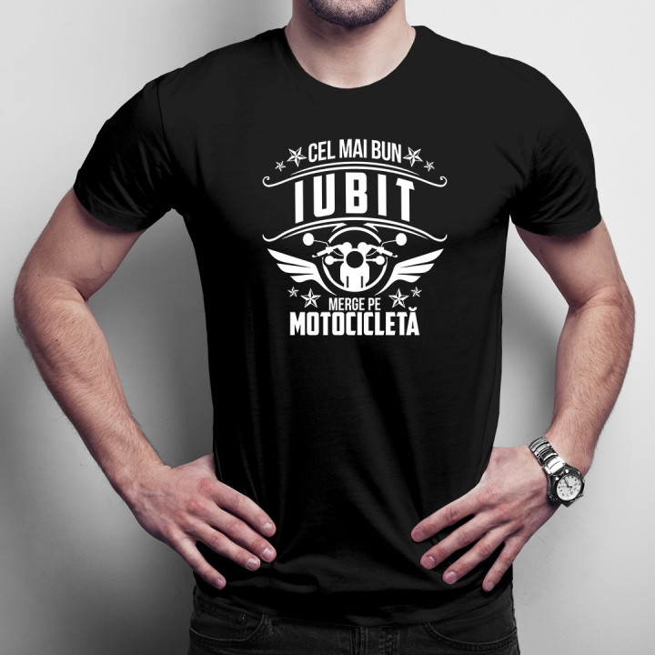 Cel mai bun iubit merge pe motocicletă - t-shirt pentru bărbați