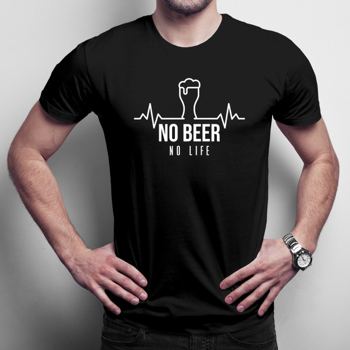 No beer no life - T-shirt pentru bărbați