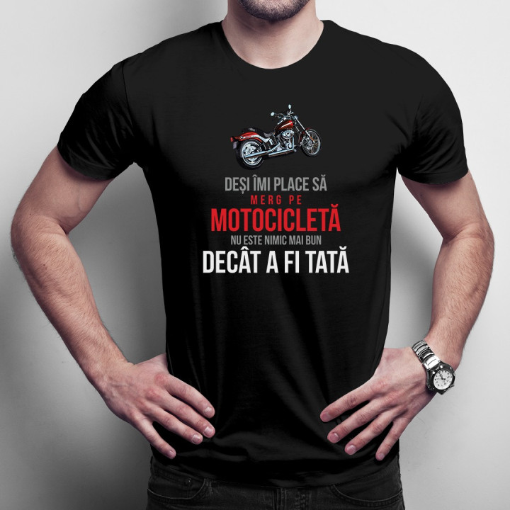 Nu subestima niciodată un motociclist - T-shirt pentru bărbați