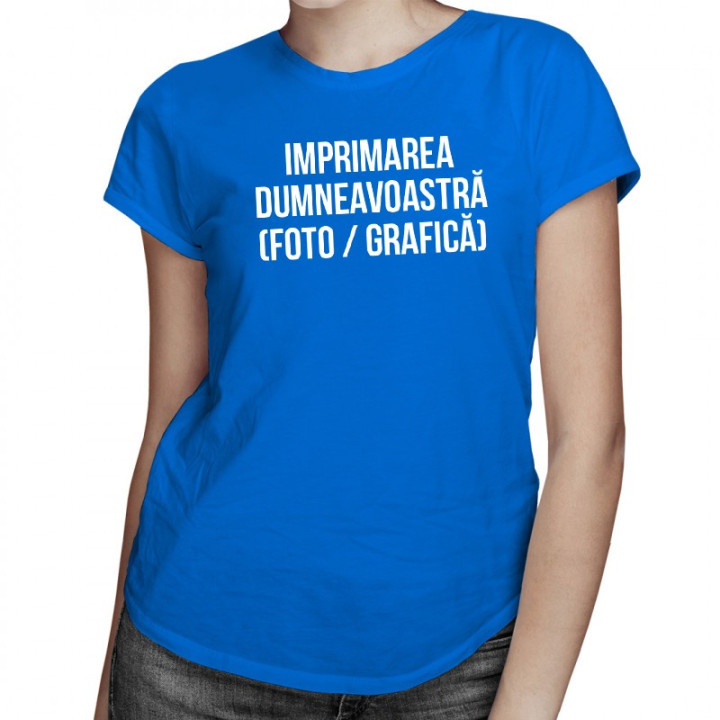 Tricou cu propriul imprimeu față-verso -  femei