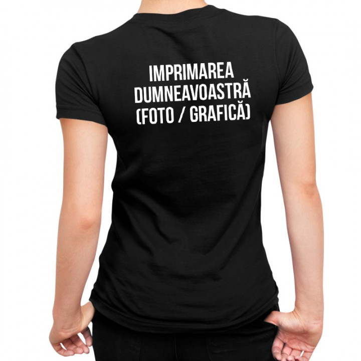 Tricou cu propriul imprimeu față-verso -  femei