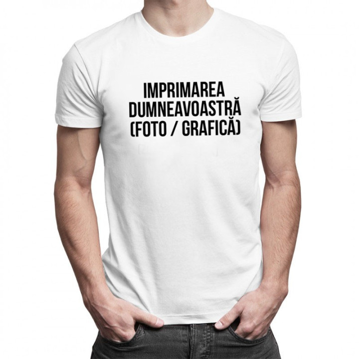 Tricou cu propriul imprimeu - bărbați