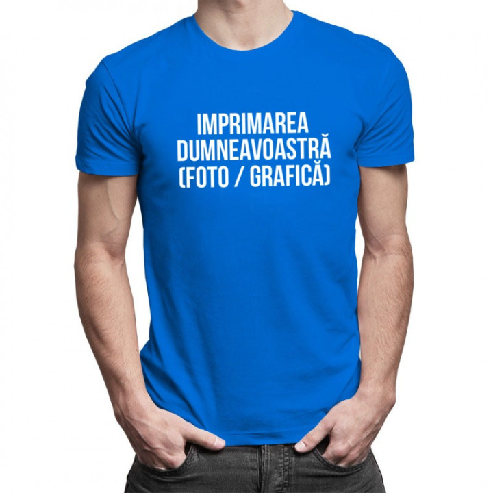 Tricou cu propriul imprimeu - bărbați