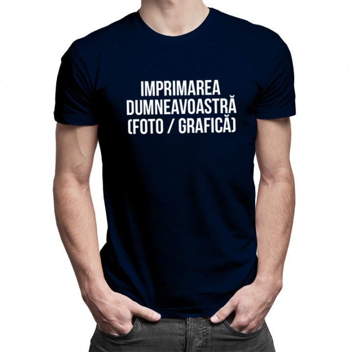 Tricou cu propriul imprimeu - bărbați
