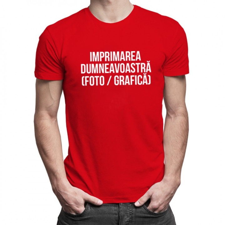 Tricou cu propriul imprimeu - bărbați