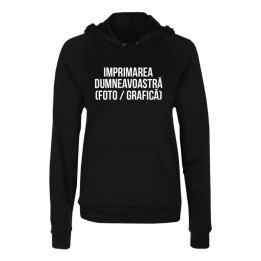 Hanorac cu propriul imprimeu pentru femei (cu glugă)
