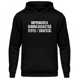 Hanorac cu propriul imprimeu pentru bărbați (cu glugă)