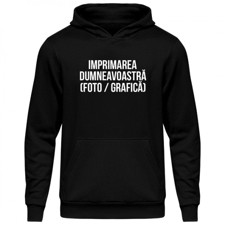 Hanorac cu propriul imprimeu pentru bărbați (cu glugă)