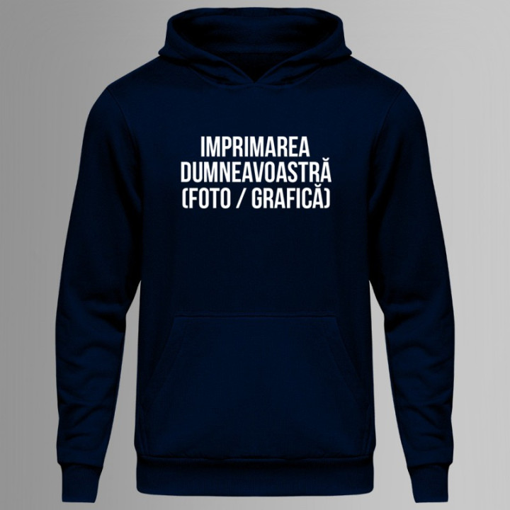 Hanorac cu propriul imprimeu pentru bărbați (cu glugă)