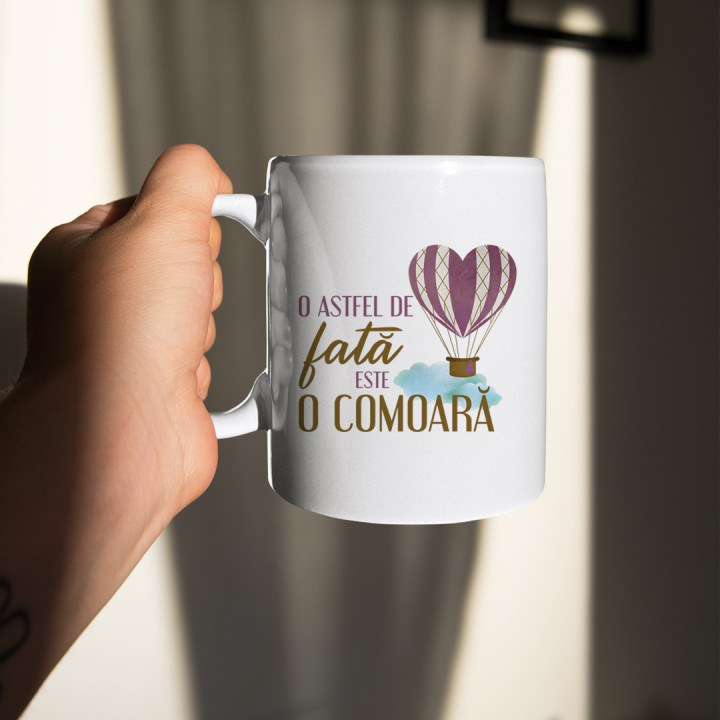 O astfel de fată este o comoară - cană
