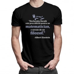Declarația fiscală - Albert Einstein - T-shirt pentru bărbați
