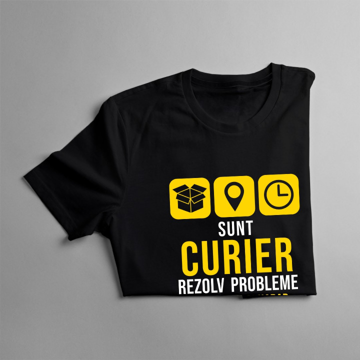 Sunt curier - rezolv probleme - T-shirt pentru bărbați