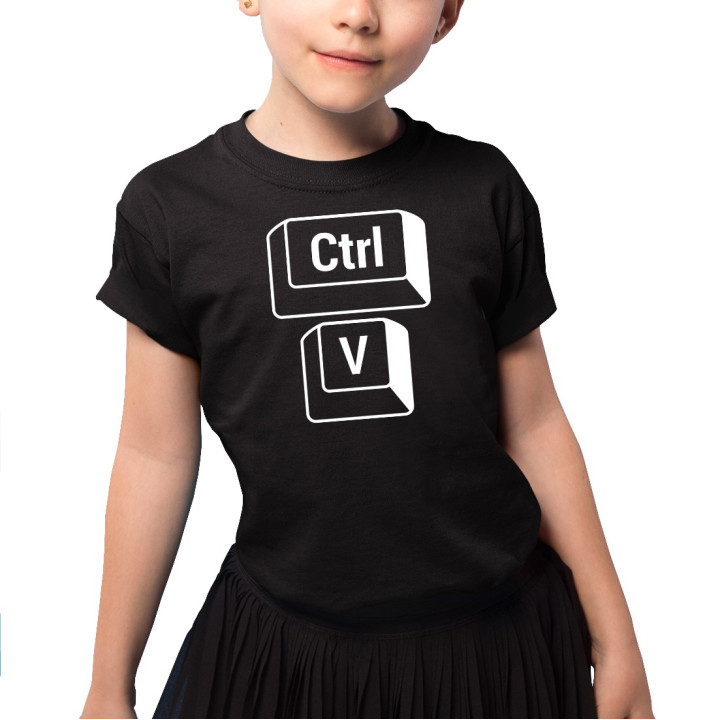 CTRL +V   fiică - Tricou pentru copii