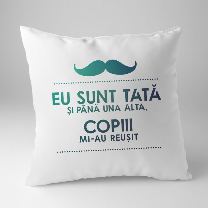 Eu sunt tată și până una alta, copiii mi-au reușit - pernă