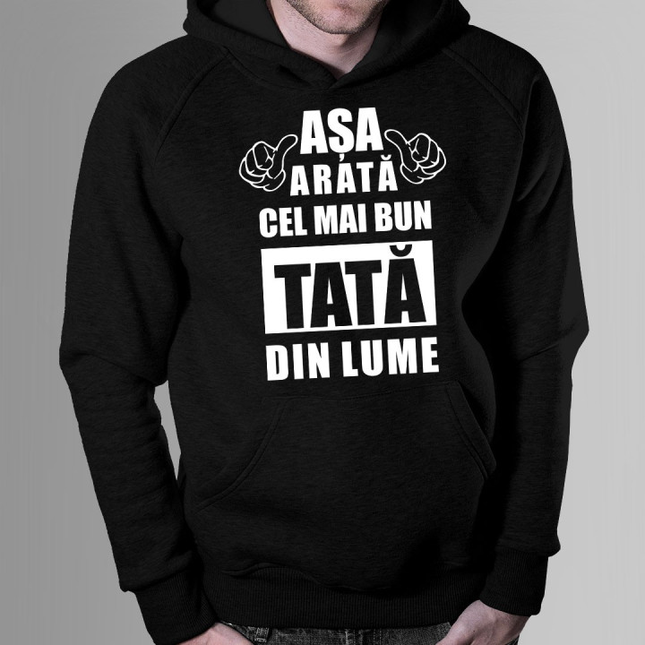 Așa arată cel mai bun tată din lume - bluză bărbătească cu imprimeu