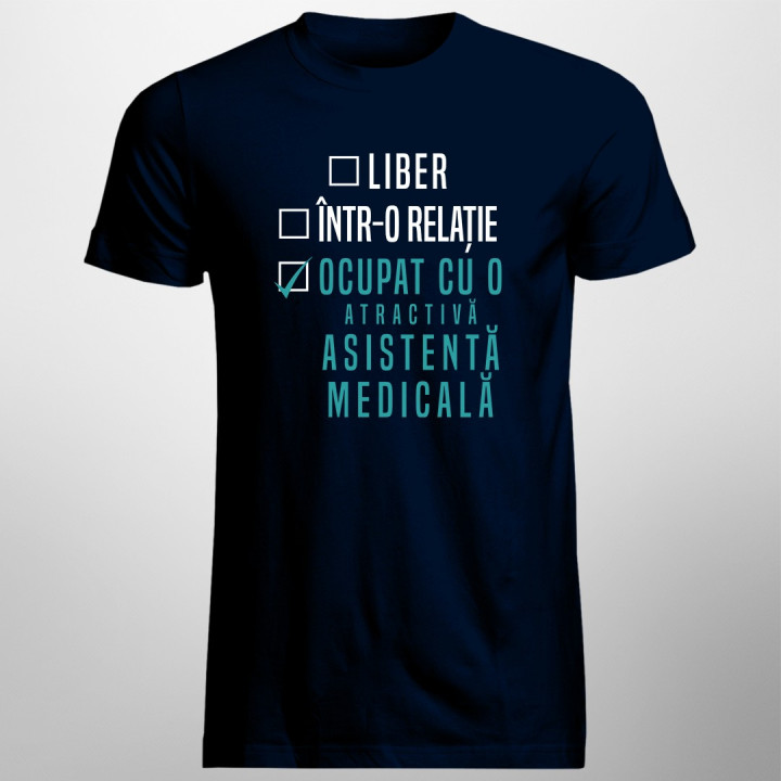 Liber / într-o relație / ocupat cu o atractivă asistentă medicală