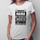 Fantastică Mamă a unui fiu super născut octombrie - T-shirt pentru femei