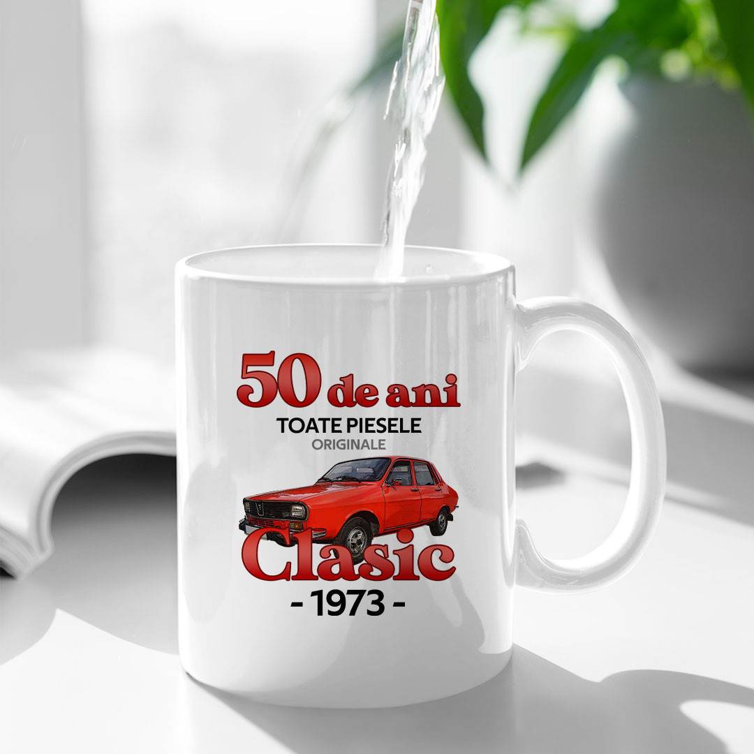 50 de ani Toate piesele originale Clasic din 1973 - cană