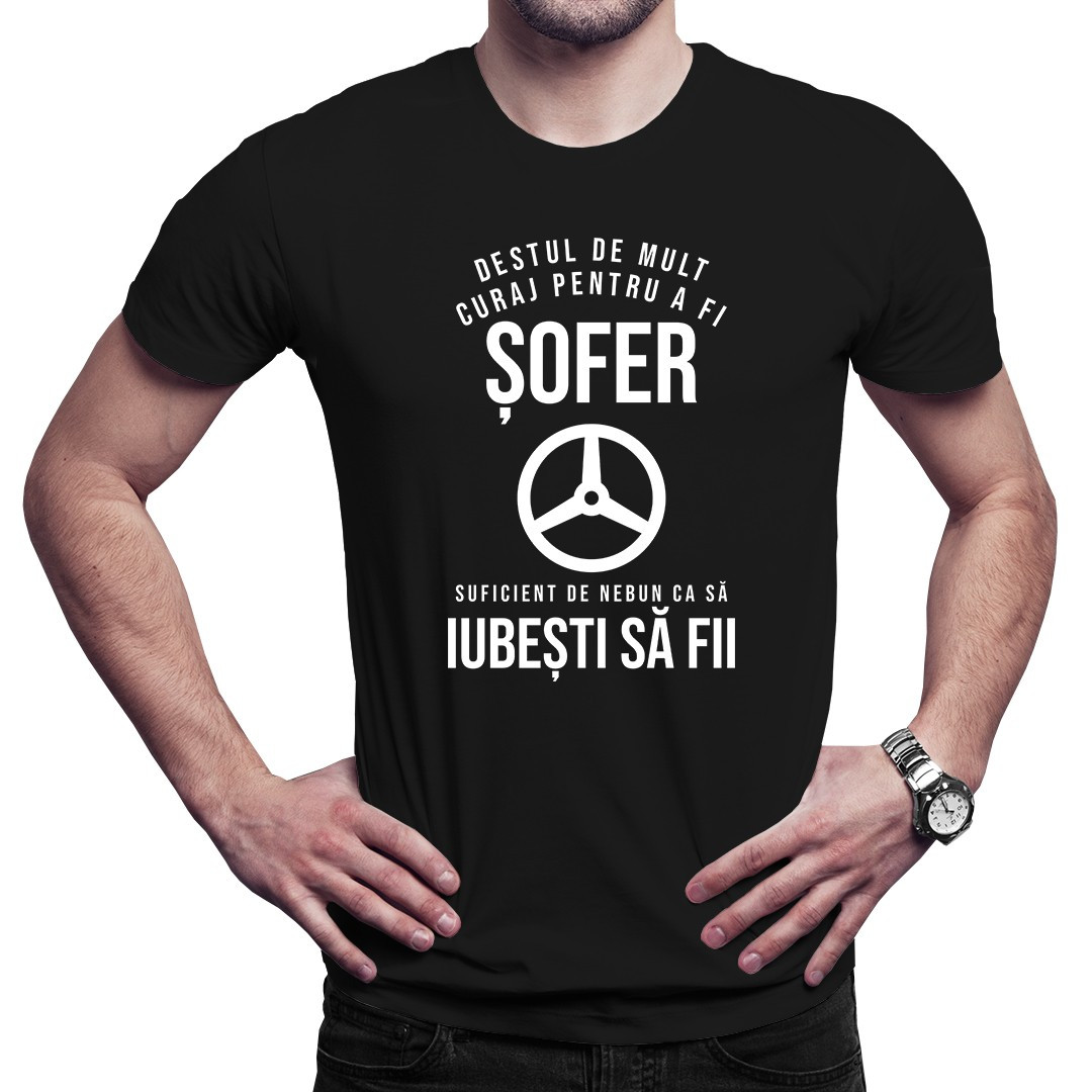 Tricou cadou sofer - destul de mult curaj pentru a fi sofer