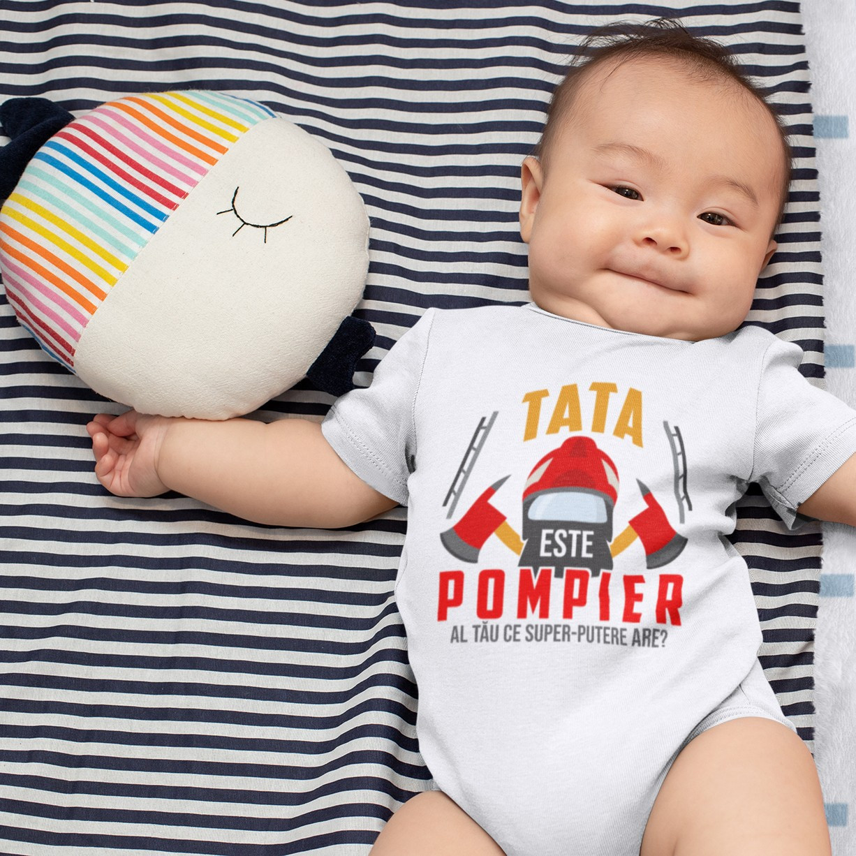Tata este pompier - body pentru copii