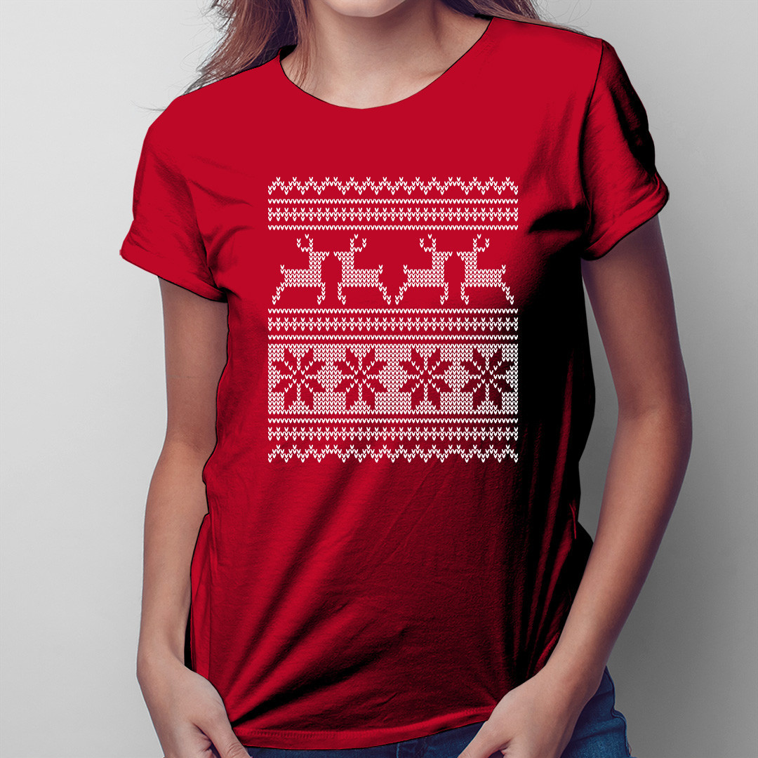 Cămașă de Crăciun - tricou pentru femei cu imprimeu