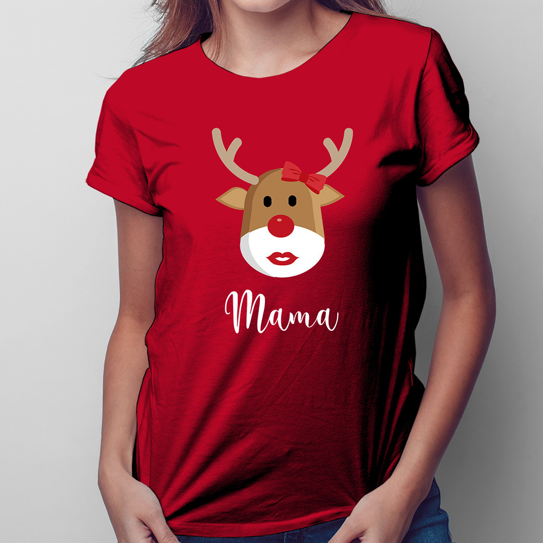 Tricou cu ren - mama - tricou pentru femei cu imprimeu