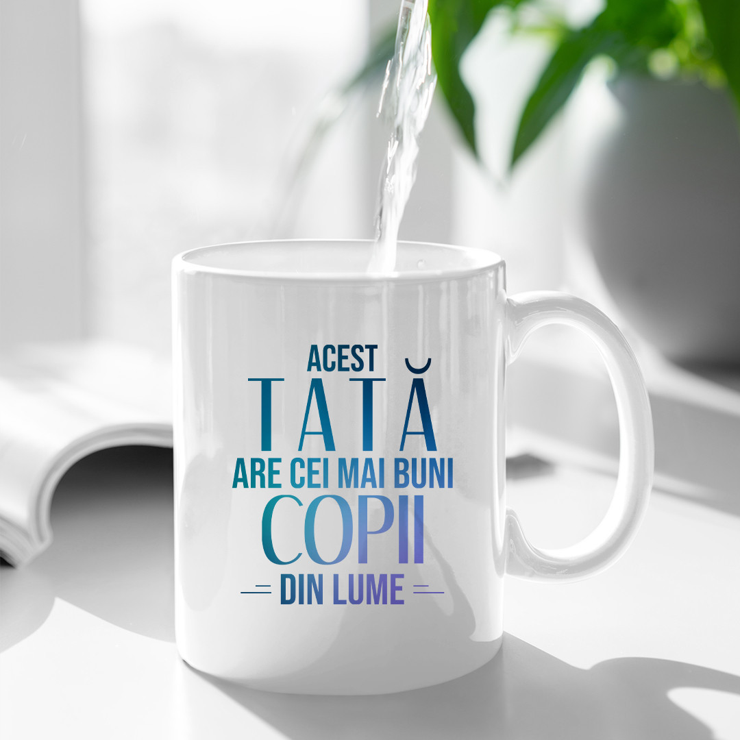 Acest tată are cei mai buni copii din lume - cană