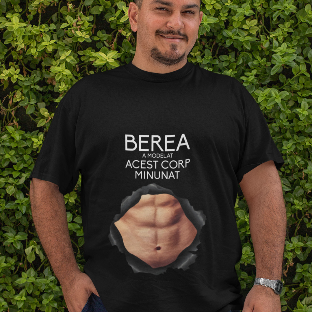 Berea a modelat acest corp minunat v2 - tricou bărbătesc cu imprimeu